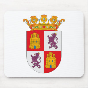 Tapis De Souris Manteau de la Castille Y Léon des bras Mousepad