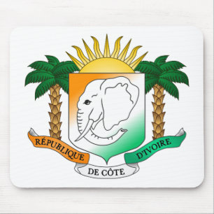 Tapis De Souris Manteau de la Côte d'Ivoire des bras