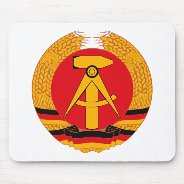 Tapis De Souris Manteau de l'Allemagne de l'Est des bras Mousepad (Devant)