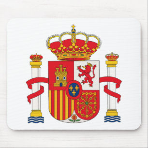 Tapis De Souris Manteau de l'Espagne des bras Mousepad