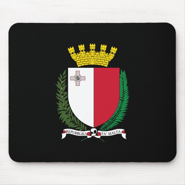 Tapis De Souris Manteau de Malte des bras (Devant)