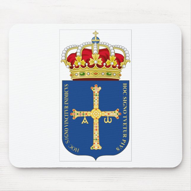 Tapis De Souris Manteau des Asturies des bras (Espagne) (Devant)
