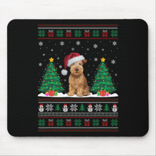 Tapis De Souris Manteau doux à roulette Terrier Chien Xmas Arbre L