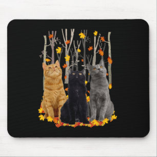 Tapis De Souris Maple Cat Leaf Automne Bonjour Automne Fun Kitty