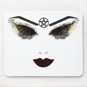 Tapis De Souris Maquillage Pentacle Beauté Visage Cils & Lèvres Fo