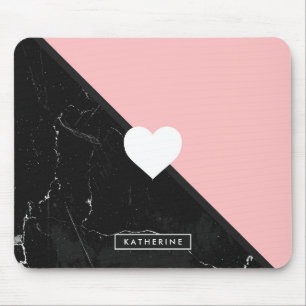 Tapis De Souris Marble & Cute Heart