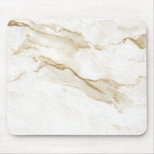 Tapis De Souris Marbre Blanc Minimaliste