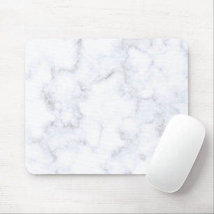 Tapis De Souris Marbre Blanc Moderne Élégant
