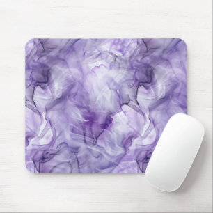 Tapis De Souris Marbre de Fumée Liquide Violet Lavande