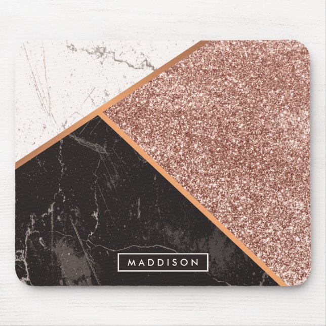 Tapis De Souris Marbre et Parties scintillant Moisac (Devant)
