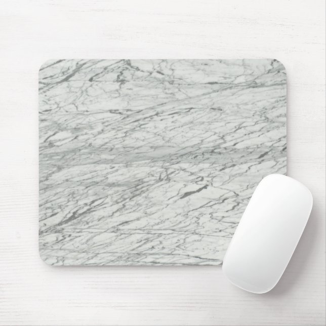 Tapis De Souris marbre gris chic et minimaliste (Avec souris)