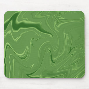 Tapis De Souris Marbre Liquide Vert Doux Motif Malachite
