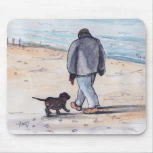 Tapis De Souris Marchant le chien - 05