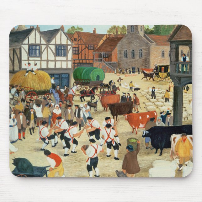 Tapis De Souris Marché aux bestiaux du 18ème siècle de Mayfair (Devant)