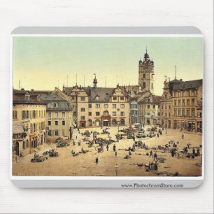 Tapis De Souris Marché, Darmstadt, le Rhin, magnif de l'Allemagne