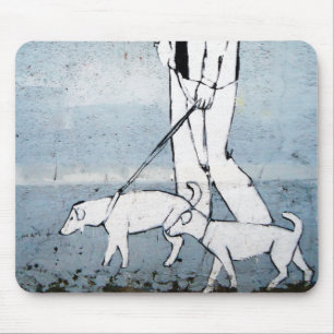 Tapis De Souris marcheur de chiens