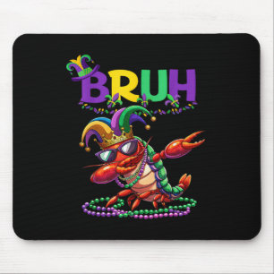 Tapis De Souris Mardi Gras Bruh Dabbing Crawfish Carnival Ados Bo