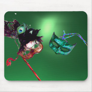 Tapis De Souris MARDI GRAS MASQUERADE vert