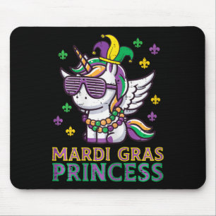 Tapis De Souris Mardi Gras Princesse Unicorn Gras Mardi Filles Enf