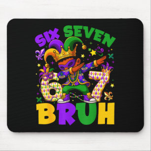 Tapis De Souris Mardi Gras Six Seven 67 Bruh Mème Leprechaun qui f
