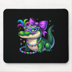 Tapis De Souris Mardigator Mardi Gras Alligator Costume Hommes Fem