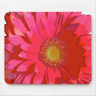 Tapis De Souris Marguerite rose Mousepad de Gerbera