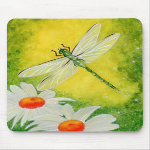 Tapis De Souris Marguerites Mousepad de libellule
