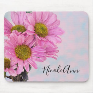 Tapis De Souris Marguerites roses