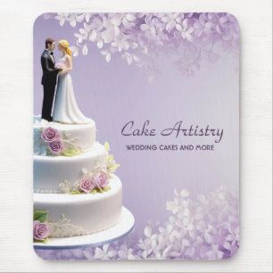 Tapis De Souris Mariage Bride et Groom Cake Bakery