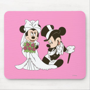 Tapis De Souris Mariage de Mickey Mouse et Minnie