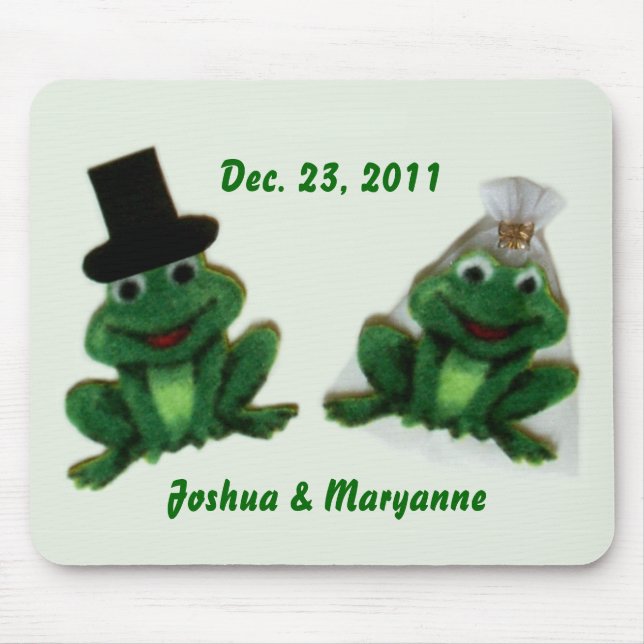 Tapis De Souris Mariage Froggy - Mousepad (Devant)