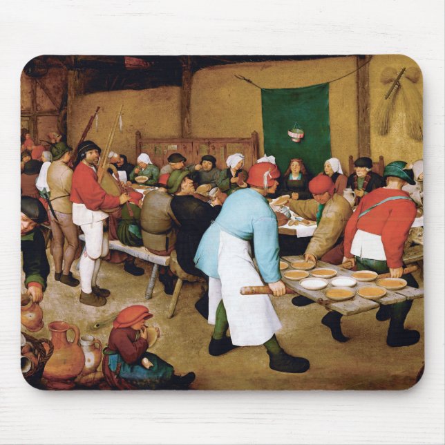 Tapis De Souris Mariage paysan, Pieter Bruegel (Devant)