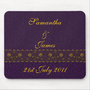 Tapis De Souris Mariage pourpre riche