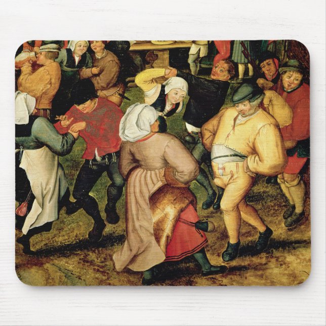 Tapis De Souris Mariage rustique, détail de la danse de personnes (Devant)