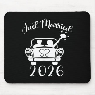 Tapis De Souris Mariés Bagues de mariage assorties Couple 2026