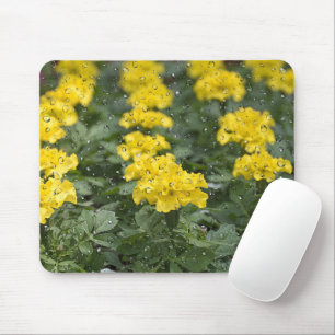 Tapis De Souris Marigold Jaune Avec Raindrops Pad Souris