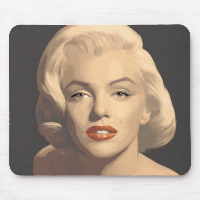 Tapis De Souris Marilyn grise graphique (Devant)