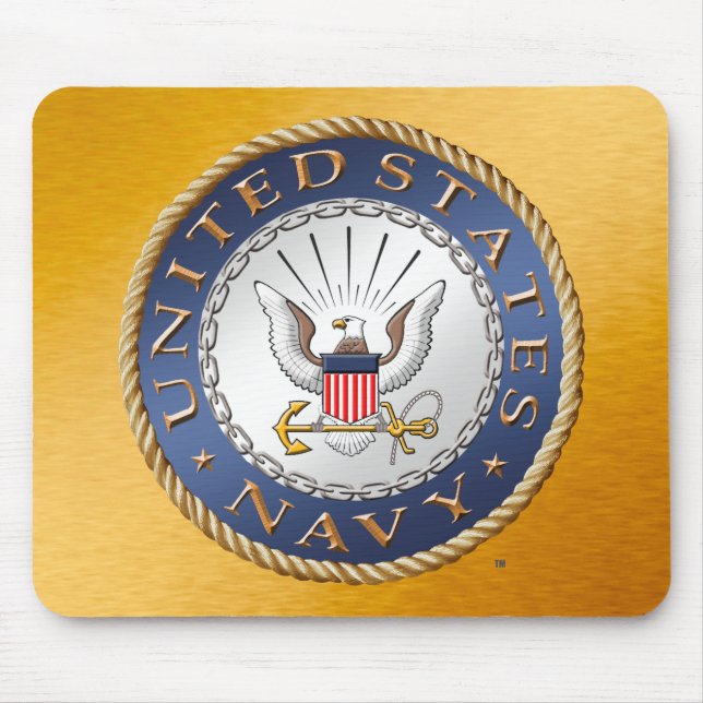 Tapis De Souris Marine américaine Mousepad (Devant)
