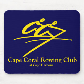 Tapis De Souris Marine de logo de club d'aviron de cap/or de