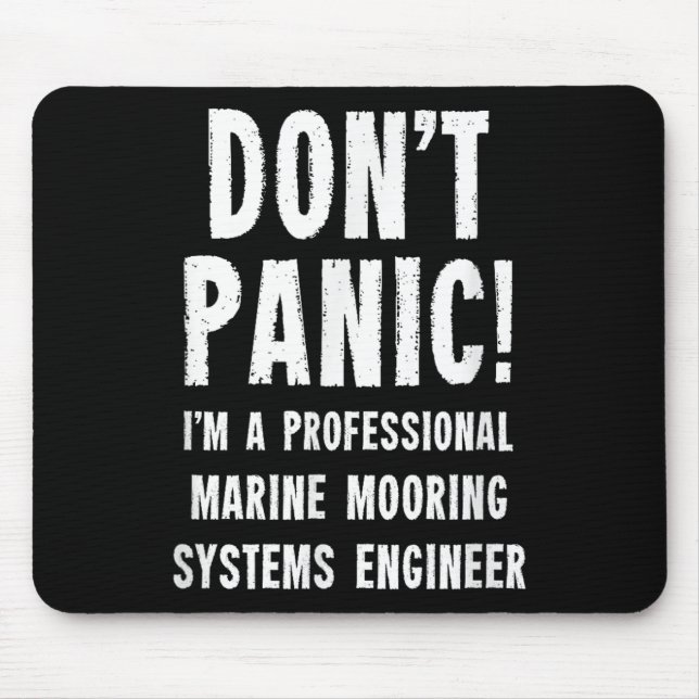 Tapis De Souris Marine Mooring Systems Engineer  (Devant)