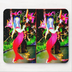 Tapis De Souris marionnette rouge sirène
