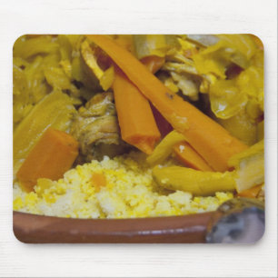 Tapis De Souris Maroc, Tétouan. Repas marocain traditionnel de