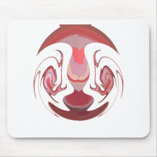 Tapis De Souris Maroon Majesty : Rustic Radiance Texté Africain
