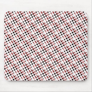 Tapis De Souris Maroon Retro Bubbles Mousepad