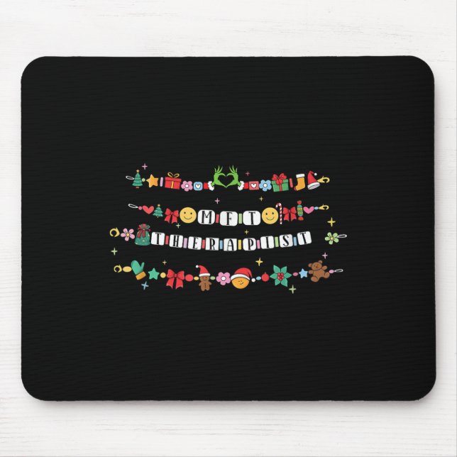 Tapis De Souris Marriage And Family Therast Bracelet Christmas Fri (Devant)