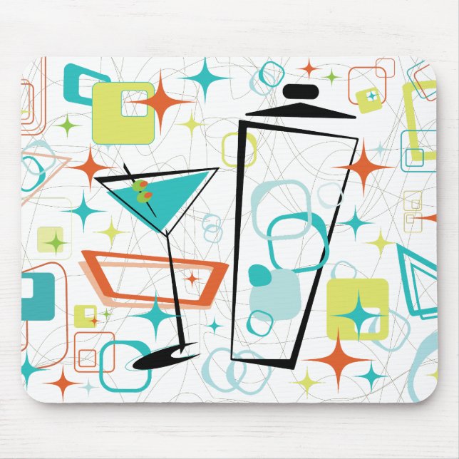 Tapis De Souris Martinis A Go-Go Mouse Pad (Devant)