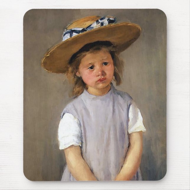 Tapis De Souris Mary Cassatt "Enfant dans un Casquette de paille" (Devant)