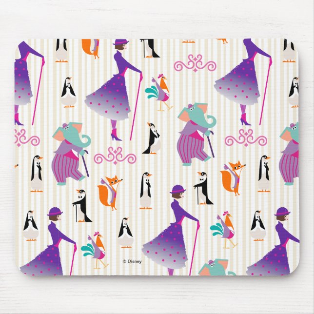 Tapis De Souris Mary Poppins & Amis Motif rayé (Devant)