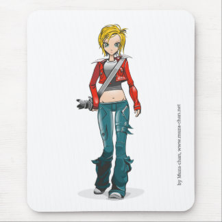 Tapis De Souris mascotte de Muza-chan