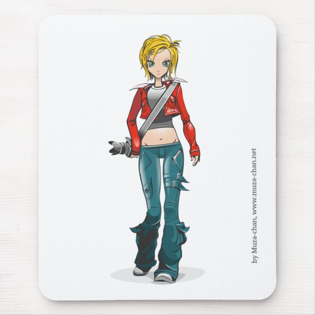Tapis De Souris mascotte de Muza-chan (Devant)